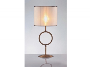 Bronz Modern Tekli Çemberli Masa Lambası