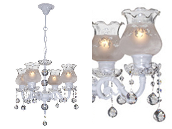 Casablanca White 4'lu Pendant