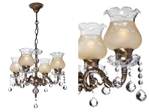 Casablanca Glass 4'lu Pendant