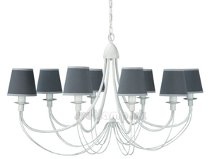 Casella Modern White Lampshade Pendant