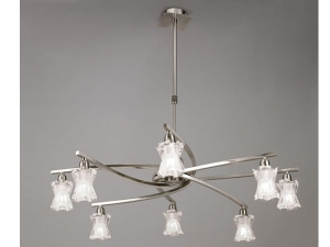 Cassia Multi Satin Nickel Pendant