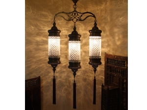 Ottoman Style Triple Chandelier 