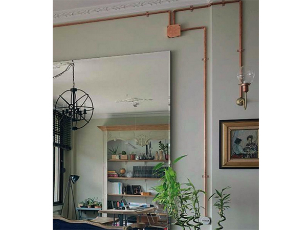 Copper Drop Glass Sconce