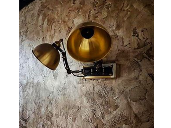 Double-Arm Brass Steam Sconce