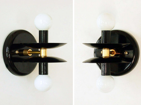 Double Vertical Wall Candelabra Sconce