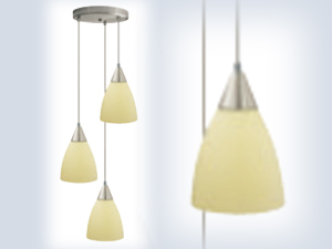 Firat 3\'lü Sarı Modern Sarkıt