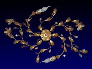 Flower Ferforje 2\'li Tavan Aydınlatması