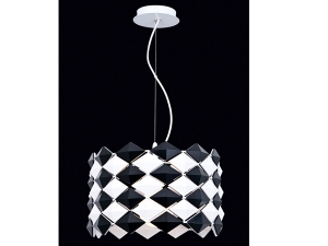 Fonti Black and White Little Chandelier