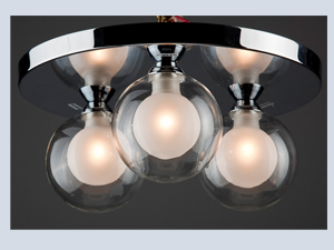Grape Modern Chrome Ceiling Lamp