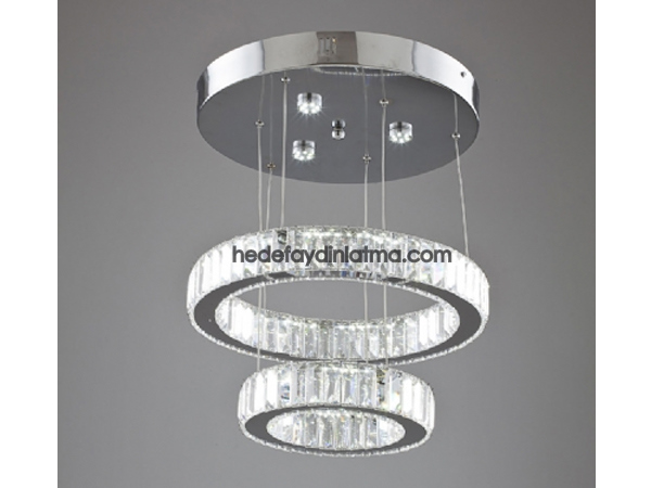 Circle crystal pendant