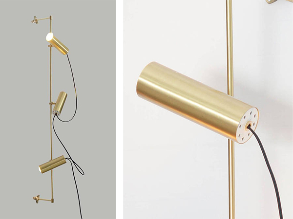 Handcrafted Brushed Brass Wall Sconce