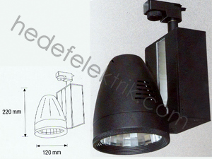 İç Mekan Siyah Metal Halide