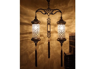 Double Ottoman Style Decorative Chandelier