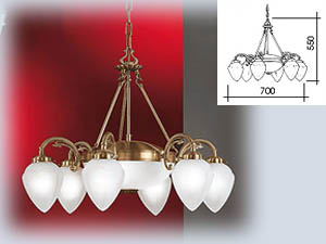 Imperial 8\'li Chandelier