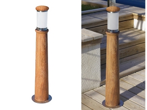 Ixion Wooden Floor Garden Lamp