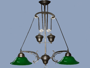 Elevator with Jade Chandelier