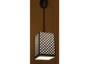 Square Ottoman Style Pendant