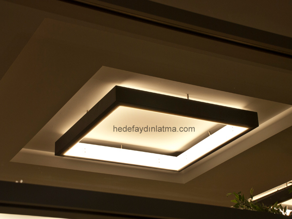 Square Black Ceiling Armature