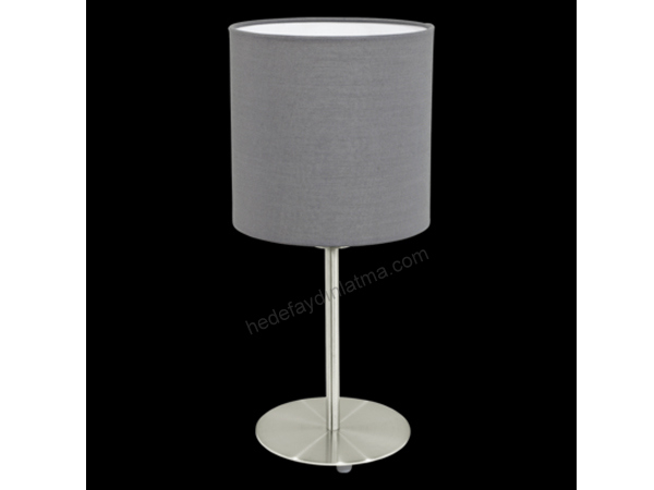 Koyu Gri Modern Masa Lambası