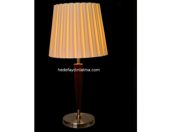 Cream Huni Pileli Desk Lamp