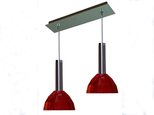 Kros 2\'li Kırmızı Modern Sarkıt