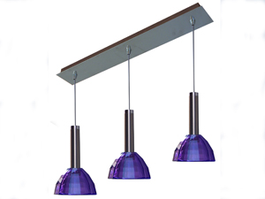 Kros 3\'lü Lila Modern Sarkıt