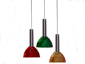 Kros 3\'lü Renkli Silindir Modern Sarkıt