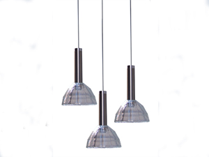 Kros 3\'lü Şeffaf Modern Sarkıt