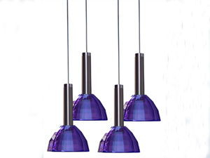 Kros 4\'lü Lila Modern Sarkıt