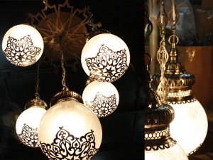 Laser Cut Ottoman Style Pendant Lighting