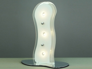 Lash Triple Chrome Table Lamp