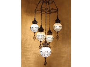 Laser Cut Ottoman Style Pendant Lighting