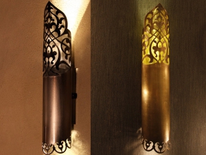 Laser Cut Ottoman Style Wall Sconce