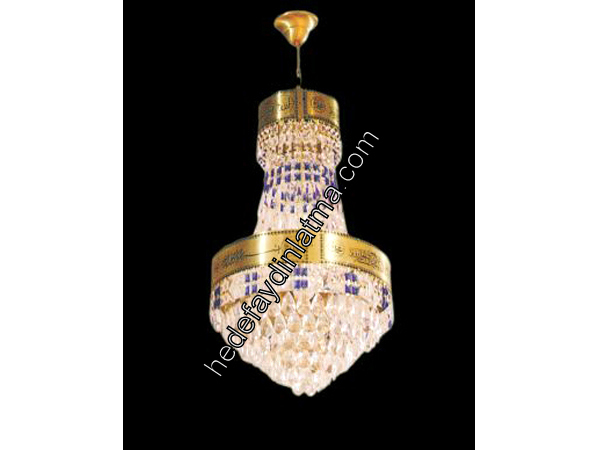 Lazer Pirinç Crystalli Avize