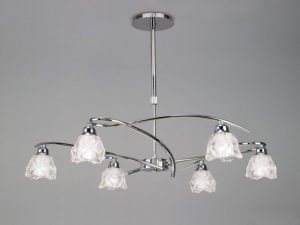 Lema Six Chrome White Energy Saving Pendant