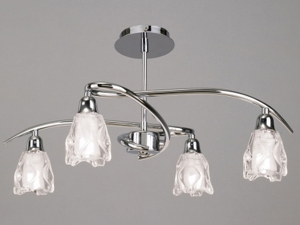 Lema Chrome Modern Ceiling Lighting