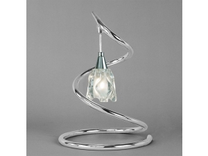 Lema Single Chrome Table Lamp