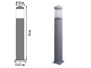 Lepo Rthno Granite Floor Lighting