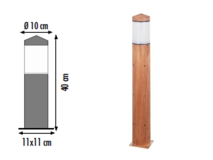 Lepo Rthno Yer Tipi Aydınlatma 40 cm