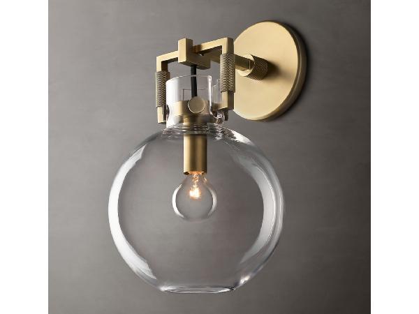 Machinist Globe Sconce