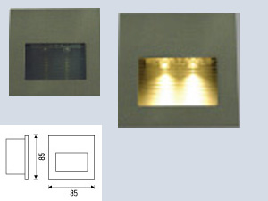 Metal Kare LED Armatür
