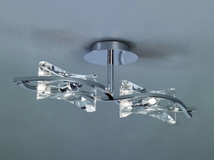Mocro Chrome Dual Ceiling Lighting
