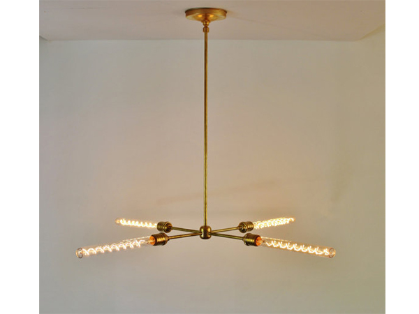 Modern Brass Chandelier
