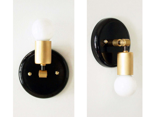 Modern Industrial  Gold Black Lighting