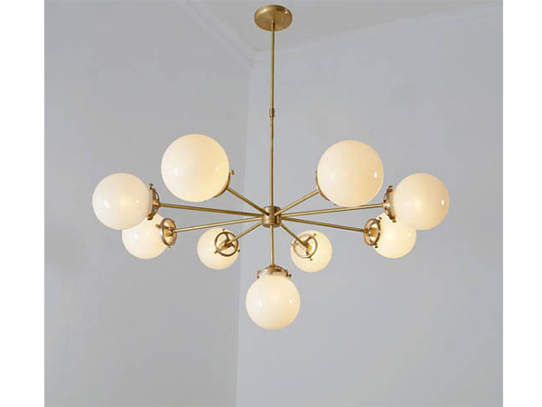 Modernist Chandelier Glass Balls Pendant