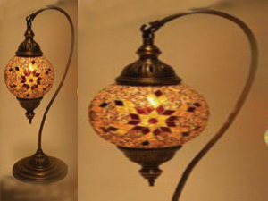 Mozaik Masa Lambası