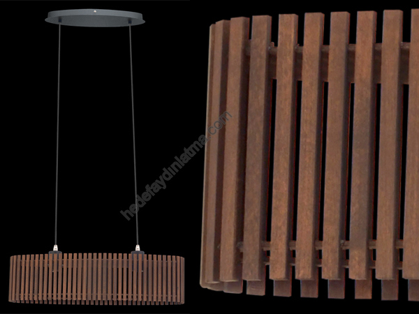 Narola Brown Wood Pendant