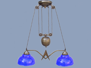 Navy Asansörlü Chandelier