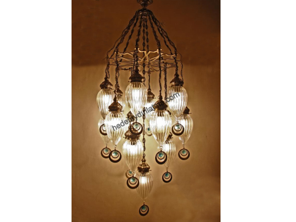 Nazar Boncuğu Glass Suspended Light