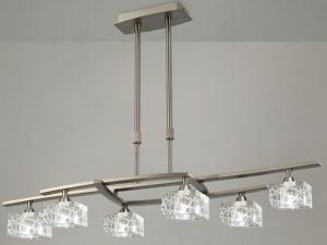 Nezz Six Satin Nickel Pendant